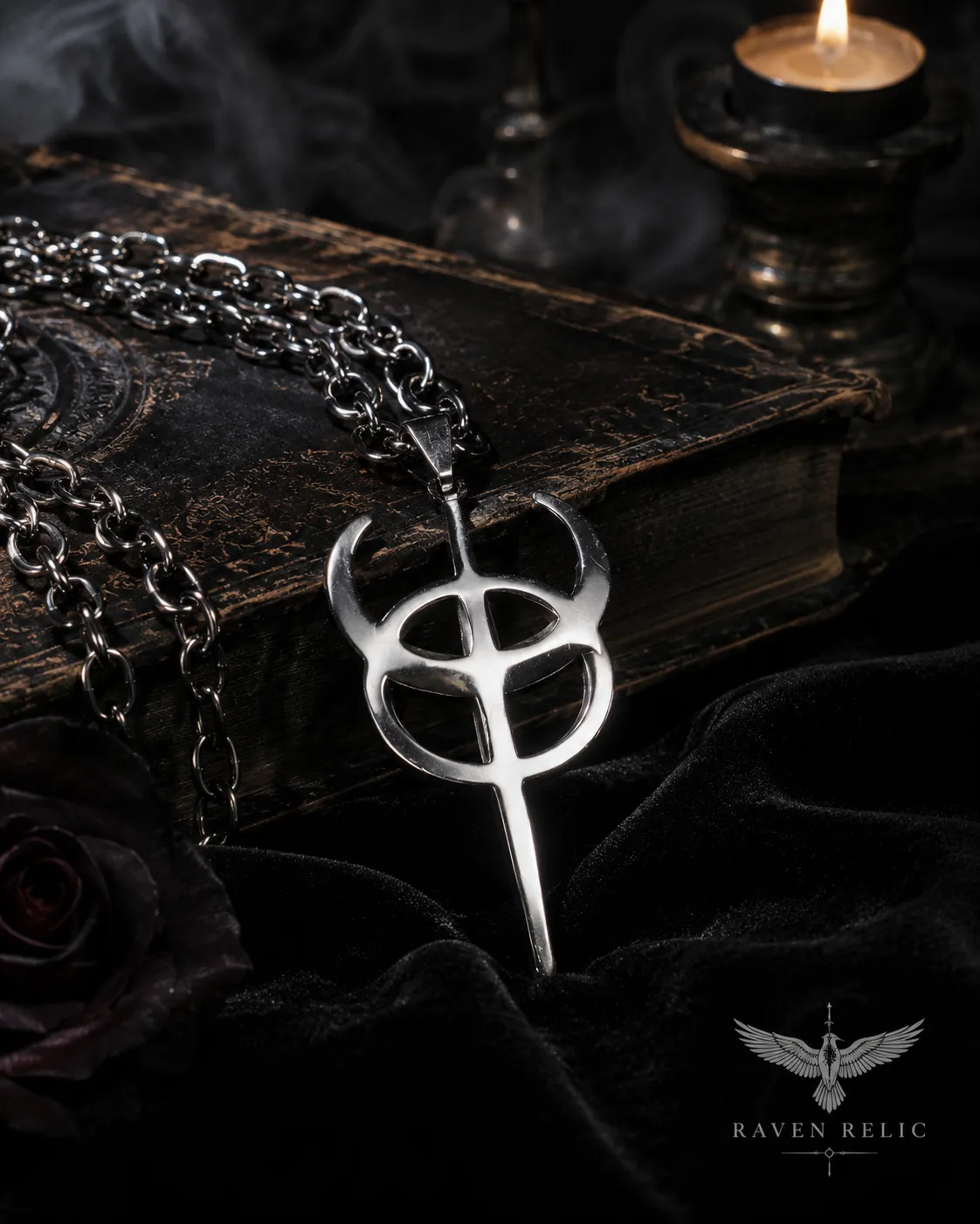 Сріблястий кулон “Clavicula Nox”